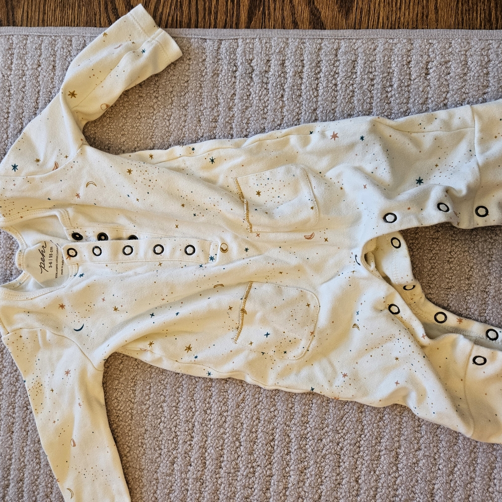 Pehr Organic Cotton Starry Night Baby Romper